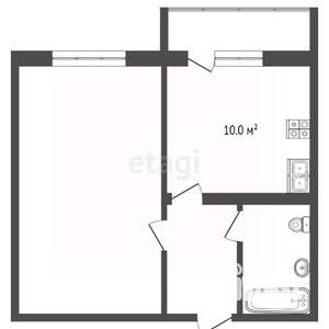 1-к квартира, вторичка, 38м2, 5/16 этаж