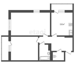 2-к квартира, вторичка, 65м2, 2/16 этаж