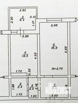 1-к квартира, вторичка, 48м2, 7/18 этаж