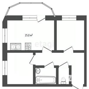 2-к квартира, вторичка, 75м2, 13/16 этаж
