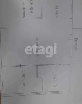 2-к квартира, вторичка, 45м2, 4/4 этаж