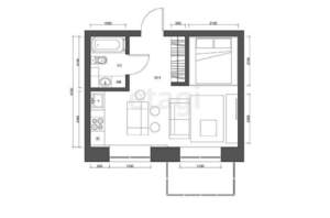 Студия квартира, вторичка, 31м2, 7/14 этаж