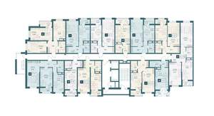 1-к квартира, строящийся дом, 41м2, 5/20 этаж