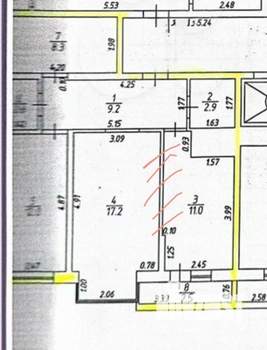 2-к квартира, вторичка, 67м2, 4/9 этаж