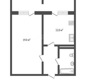 1-к квартира, вторичка, 45м2, 12/16 этаж