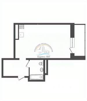 Студия квартира, вторичка, 26м2, 7/16 этаж