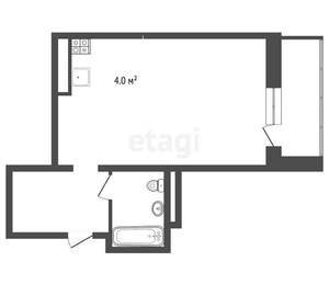 Студия квартира, вторичка, 26м2, 7/16 этаж