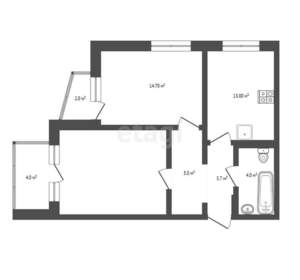 2-к квартира, вторичка, 61м2, 1/16 этаж