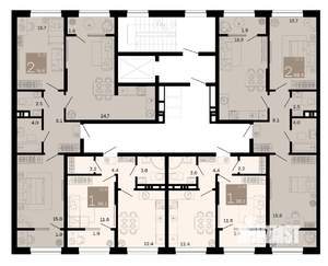 1-к квартира, вторичка, 36м2, 5/9 этаж