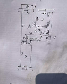 2-к квартира, вторичка, 47м2, 3/4 этаж