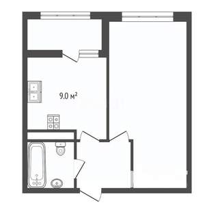 1-к квартира, вторичка, 30м2, 10/10 этаж