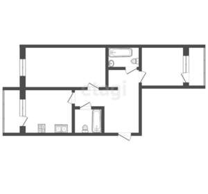 2-к квартира, вторичка, 65м2, 14/16 этаж
