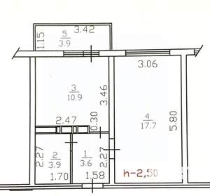 1-к квартира, вторичка, 38м2, 15/16 этаж