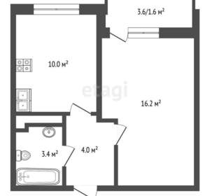 1-к квартира, вторичка, 38м2, 6/20 этаж