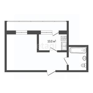 1-к квартира, вторичка, 38м2, 2/4 этаж