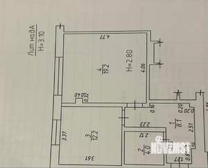 1-к квартира, вторичка, 44м2, 8/8 этаж