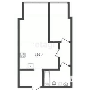 2-к квартира, вторичка, 60м2, 5/12 этаж