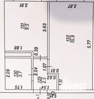 1-к квартира, вторичка, 32м2, 1/7 этаж