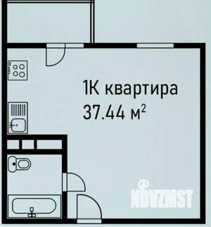 1-к квартира, вторичка, 37м2, 1/8 этаж