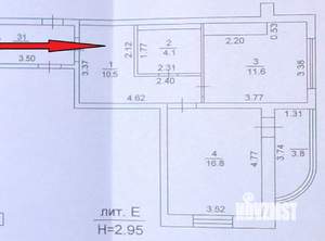 1-к квартира, вторичка, 47м2, 2/9 этаж