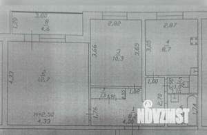 2-к квартира, вторичка, 54м2, 5/5 этаж