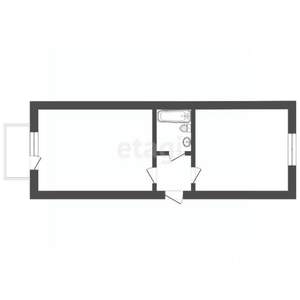 2-к квартира, вторичка, 45м2, 2/2 этаж