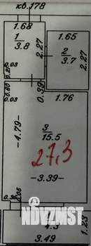 Студия квартира, сданный дом, 27м2, 13/20 этаж