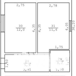 1-к квартира, вторичка, 33м2, 2/3 этаж