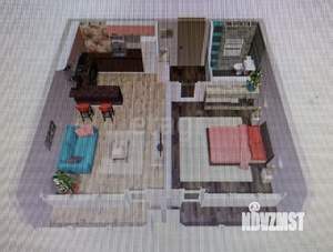 1-к квартира, вторичка, 54м2, 5/20 этаж