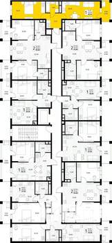 1-к квартира, вторичка, 42м2, 5/8 этаж