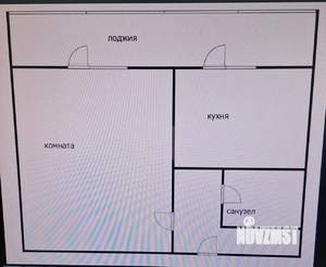 2-к квартира, вторичка, 36м2, 7/9 этаж