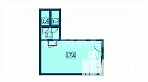 Студия квартира, вторичка, 19м2, 2/9 этаж