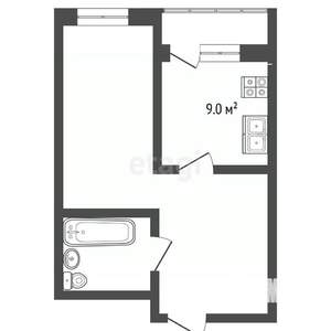 1-к квартира, вторичка, 38м2, 12/12 этаж