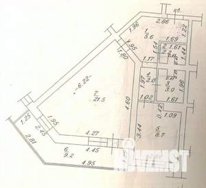 1-к квартира, вторичка, 52м2, 3/17 этаж