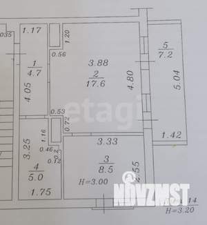 1-к квартира, вторичка, 36м2, 4/8 этаж