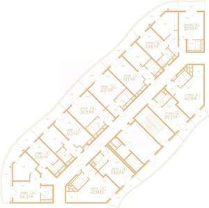 1-к квартира, вторичка, 40м2, 8/9 этаж