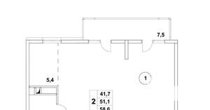 2-к квартира, вторичка, 62м2, 5/8 этаж