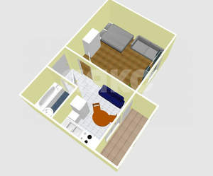 1-к квартира, вторичка, 35м2, 1/9 этаж