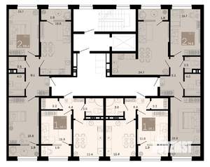 2-к квартира, вторичка, 75м2, 2/8 этаж