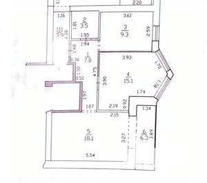 2-к квартира, вторичка, 59м2, 6/7 этаж