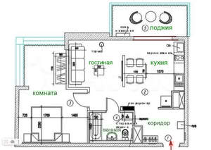 2-к квартира, вторичка, 63м2, 2/16 этаж