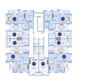 2-к квартира, вторичка, 56м2, 9/16 этаж