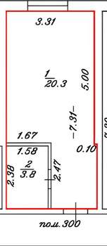 Студия квартира, вторичка, 24м2, 1/20 этаж