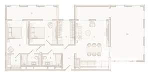 3-к квартира, вторичка, 158м2, 6/6 этаж