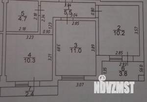 2-к квартира, вторичка, 47м2, 1/3 этаж