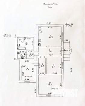 6-к квартира, вторичка, 132м2, 2/2 этаж