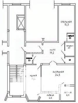 2-к квартира, вторичка, 90м2, 7/9 этаж
