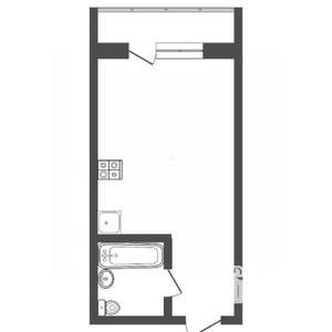 Студия квартира, вторичка, 25м2, 7/17 этаж