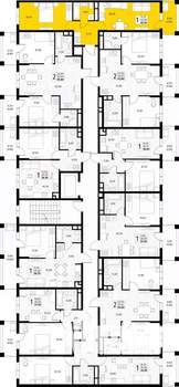 1-к квартира, вторичка, 42м2, 3/8 этаж