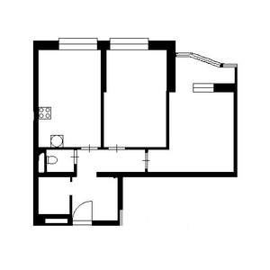 2-к квартира, вторичка, 56м2, 6/16 этаж